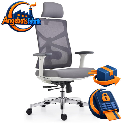 Bürostuhl ergonomisch weiß - bürostuhl,
